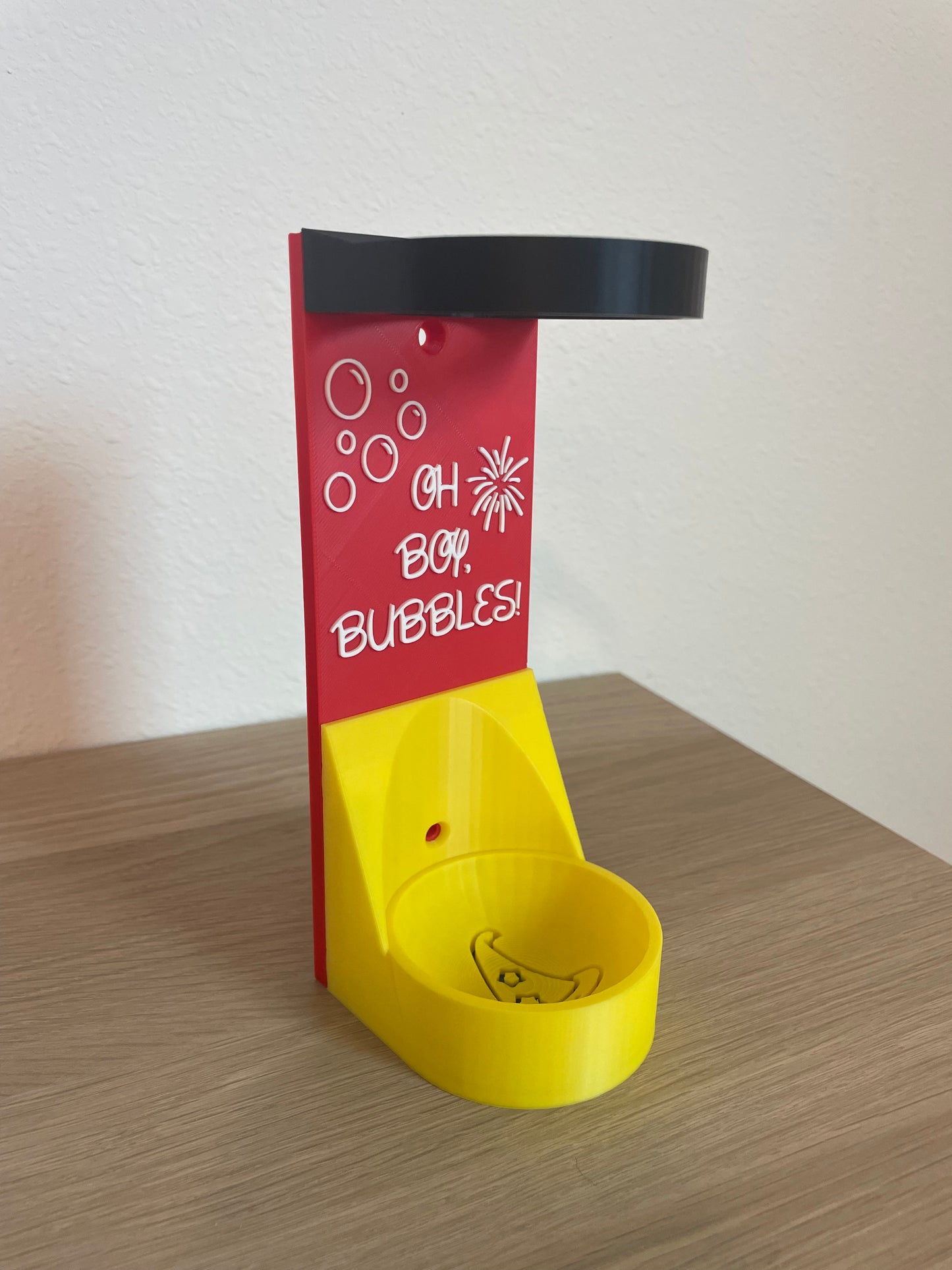 Popular Mouse Vertical Wall Mount Display for Theme Park Bubble Wands | 3D Printed Multi-Color Holders + Hardware Included