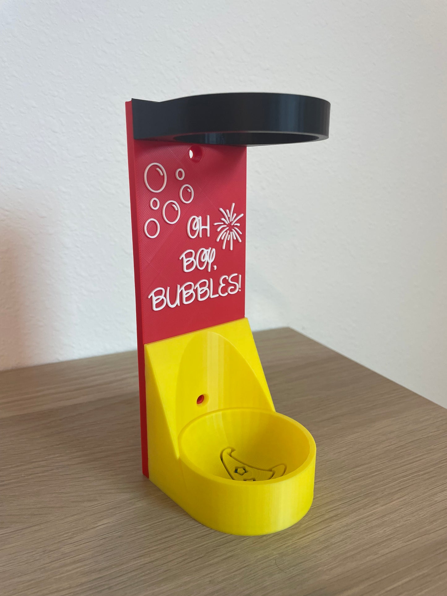 Popular Mouse Vertical Wall Mount Display for Theme Park Bubble Wands | 3D Printed Multi-Color Holders + Hardware Included