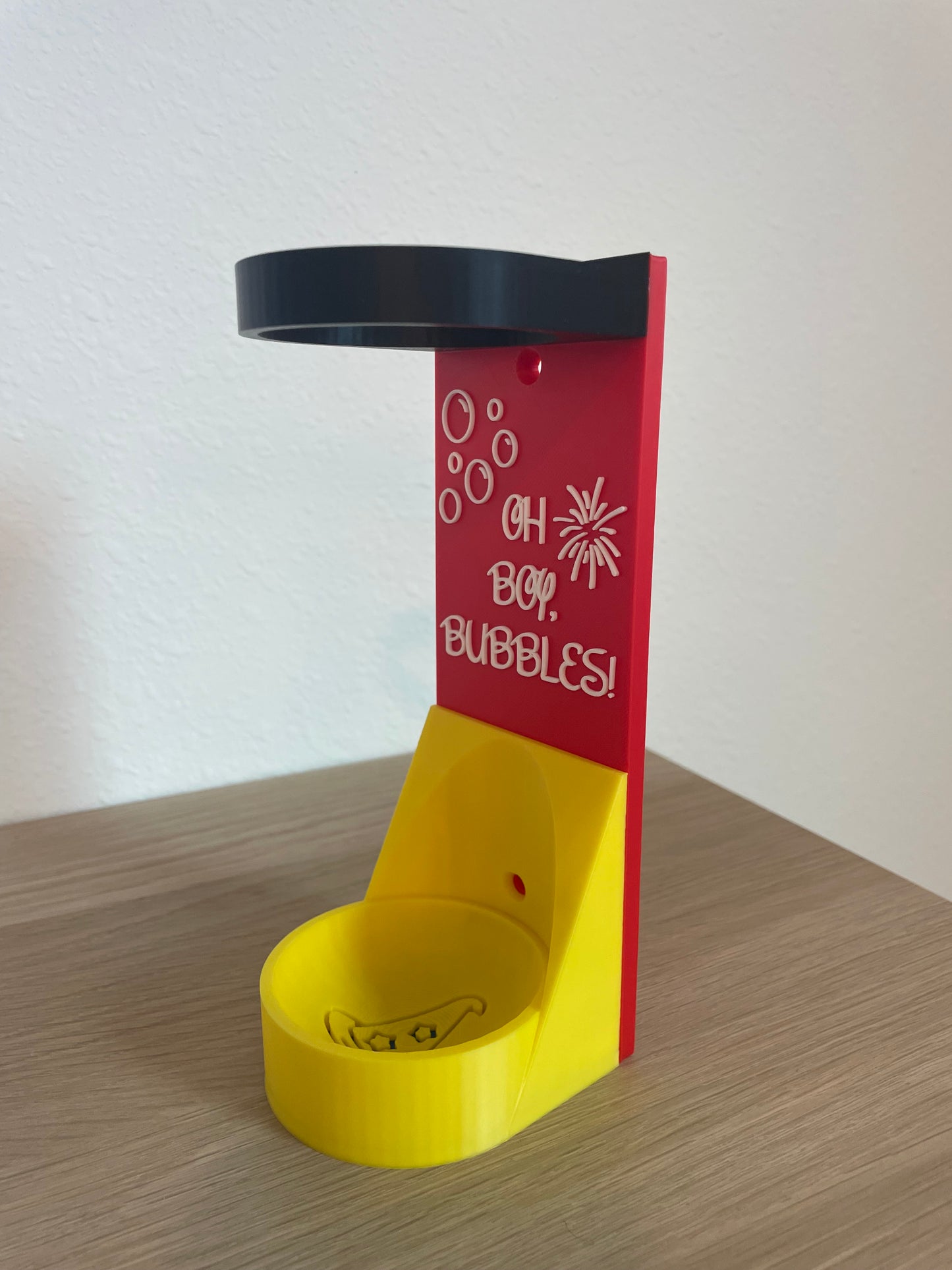 Popular Mouse Vertical Wall Mount Display for Theme Park Bubble Wands | 3D Printed Multi-Color Holders + Hardware Included