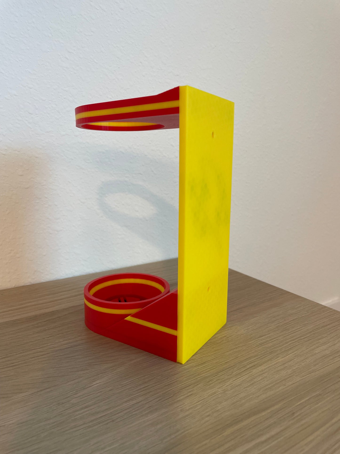 Lightning Bolt Vertical Wall Mount Display for Theme Park Bubble Wands | 3D Printed Multi-Color Holders + Hardware Included