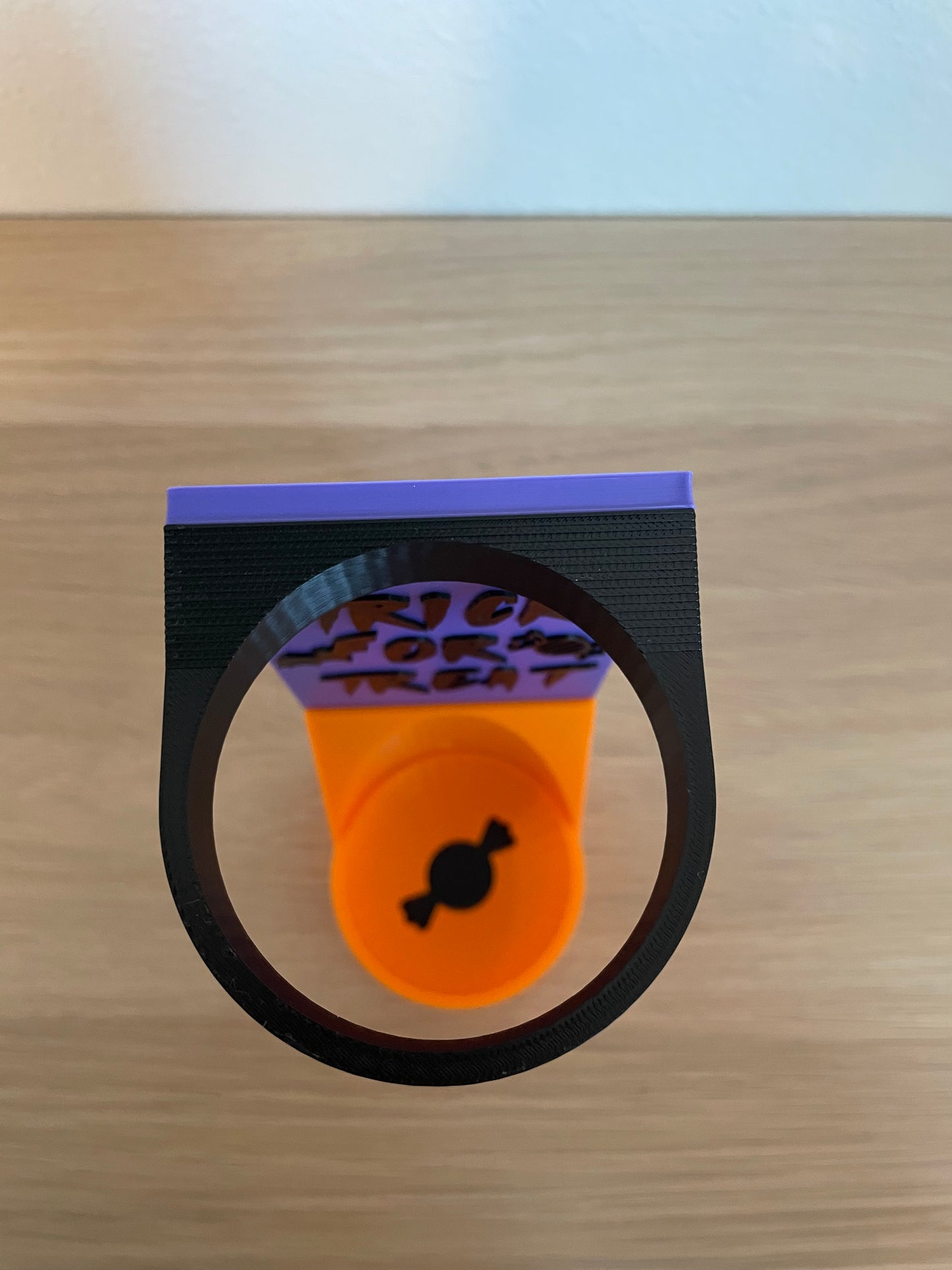 Spooky Halloween Vertical Wall Mount Display for Theme Park Bubble Wands | 3D Printed Multi-Color Holders + Hardware Included