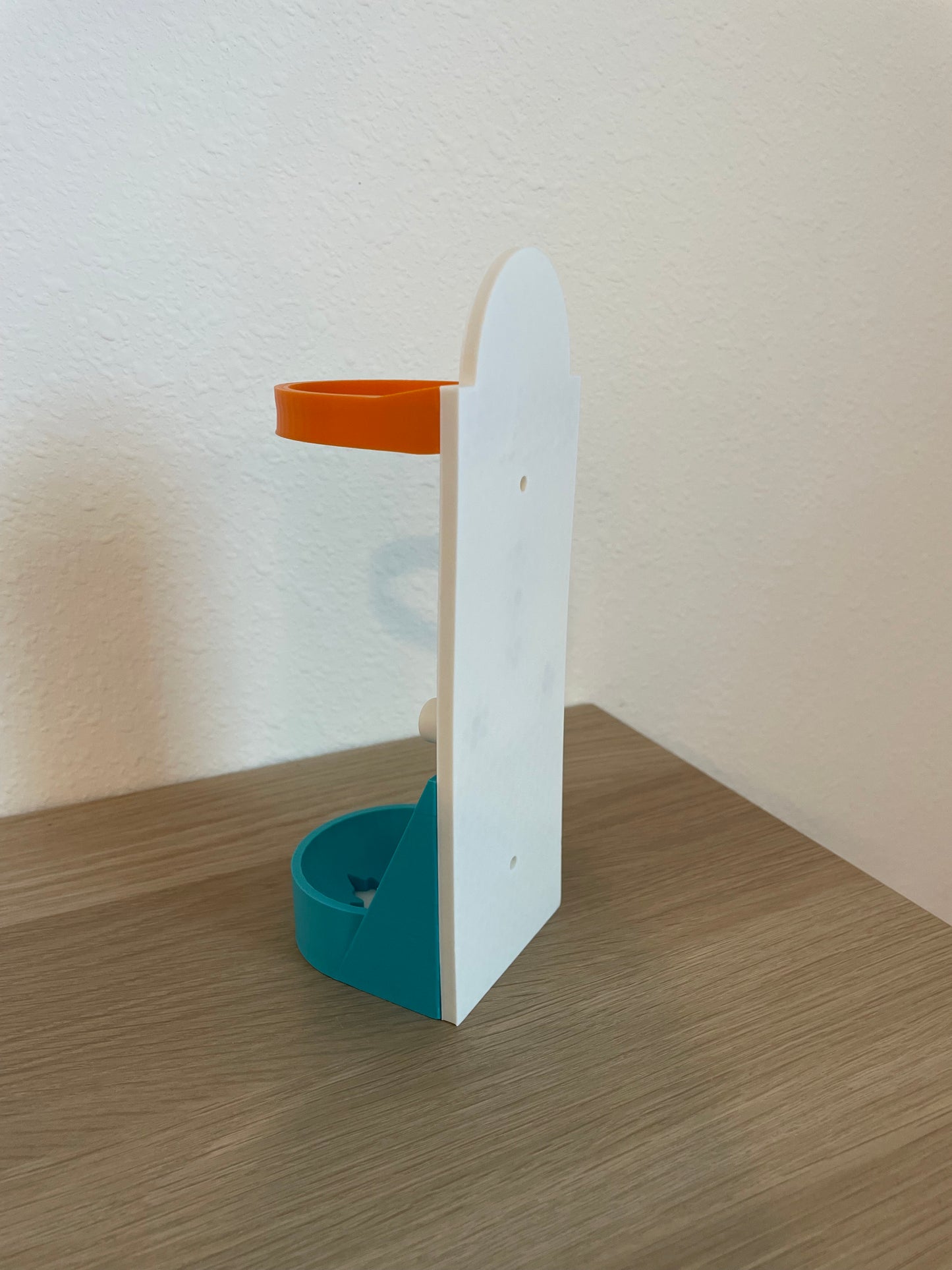 Snowman Vertical Wall Mount Display for Theme Park Bubble Wands | 3D Printed Multi-Color Holders + Hardware Included