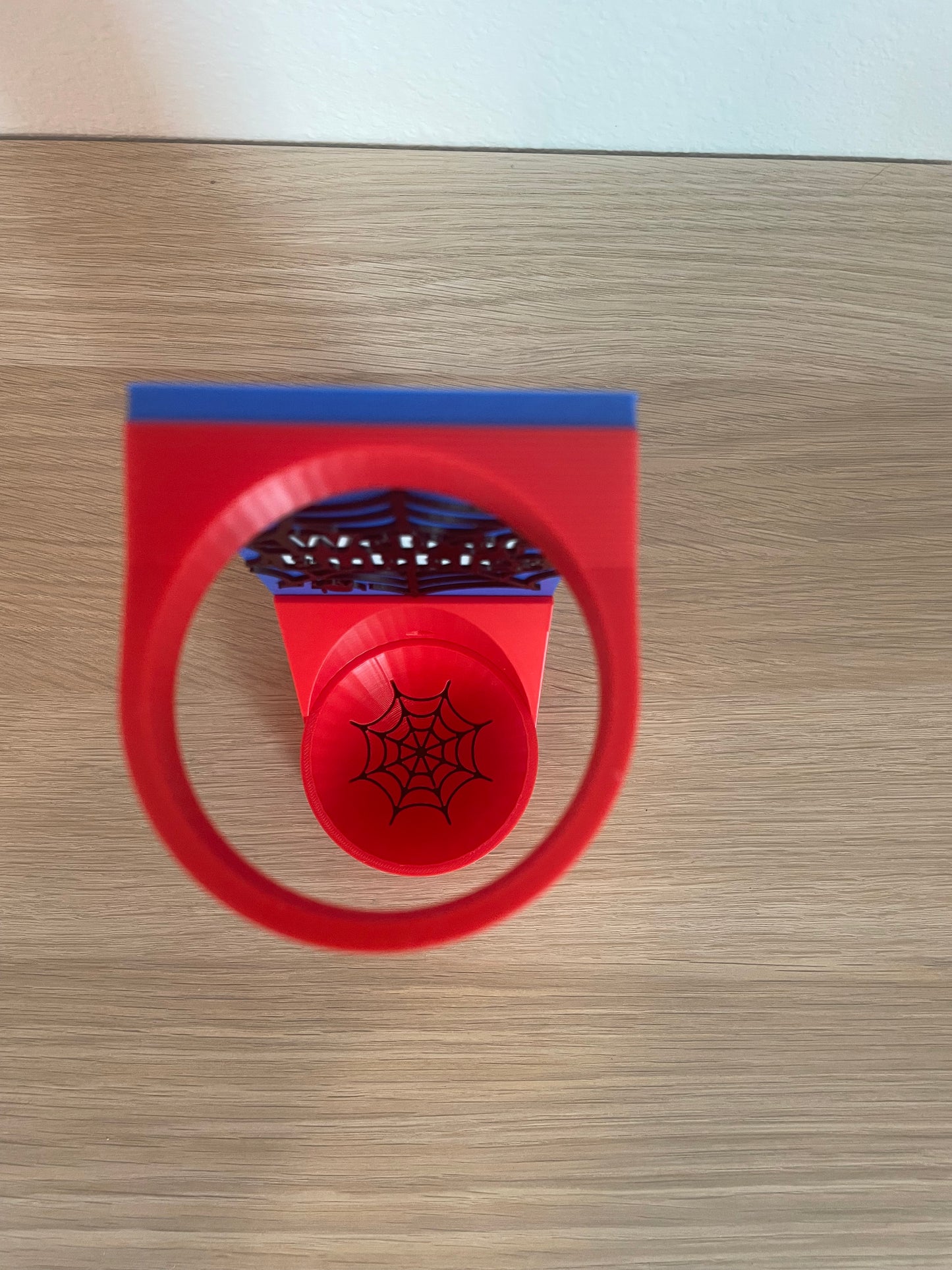 Friendly Hero Vertical Wall Mount Display for Theme Park Bubble Wands | 3D Printed Multi-Color Holders + Hardware Included