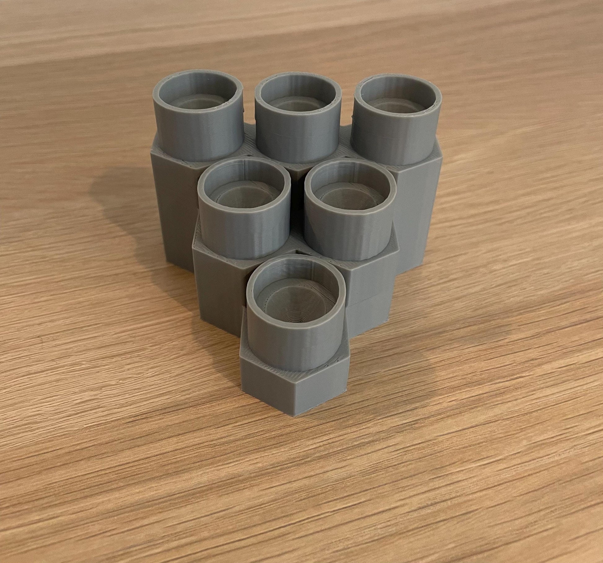 Hexagon Kyber Crystal Display – Holds 6 Crystals – Star Wars Desktop & Shelf Display - Savi's Workshop | Jedi Holocron | Sith Wayfinder