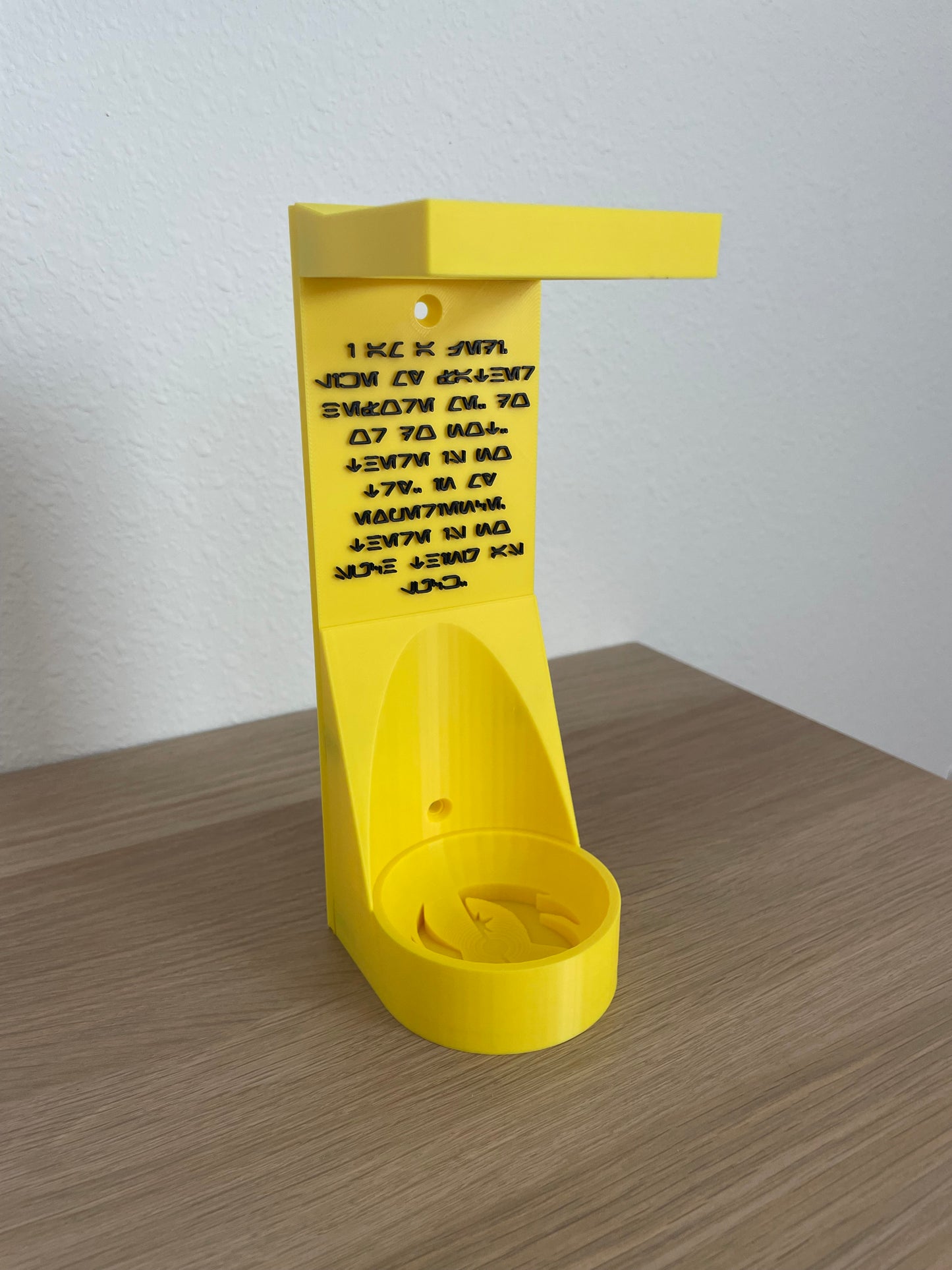Vertical Lightsaber Wall Mount Organizer | Pick Your Logo | Aurebesh Inscription | 3D Printed | Hardware Included