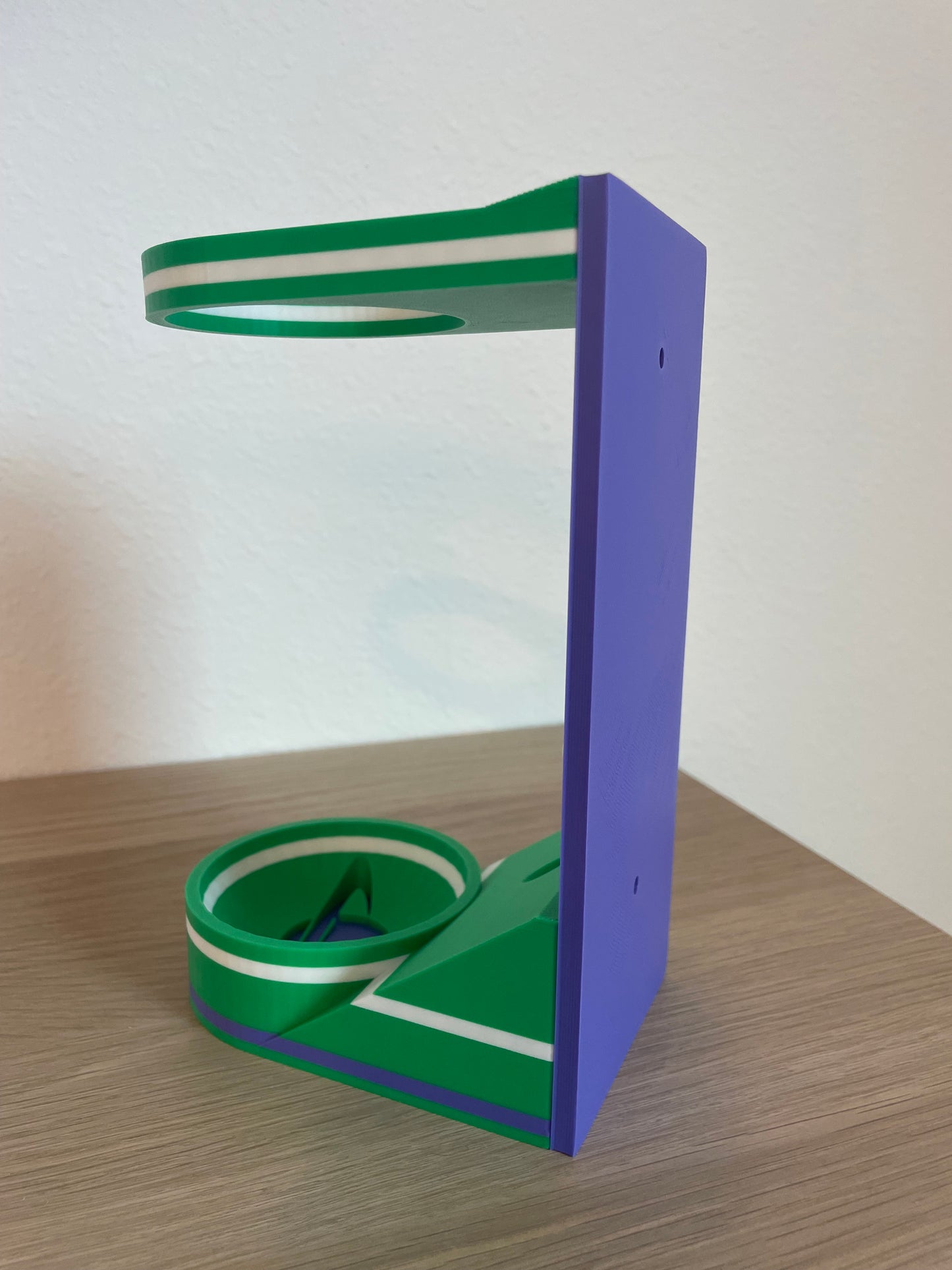 Space Hero Vertical Wall Mount Display for Theme Park Bubble Wands | 3D Printed Multi-Color Holders + Hardware Included