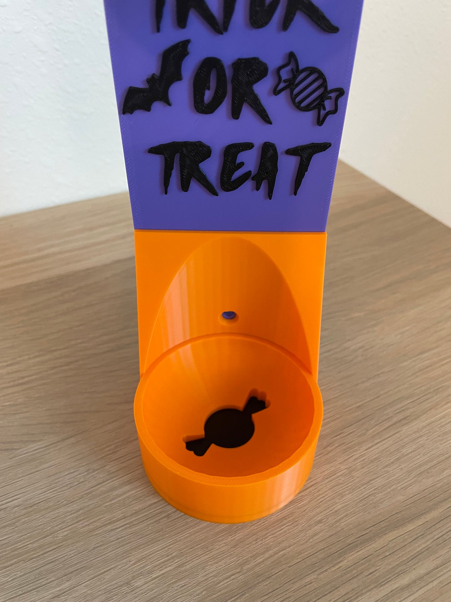 Spooky Halloween Vertical Wall Mount Display for Theme Park Bubble Wands | 3D Printed Multi-Color Holders + Hardware Included