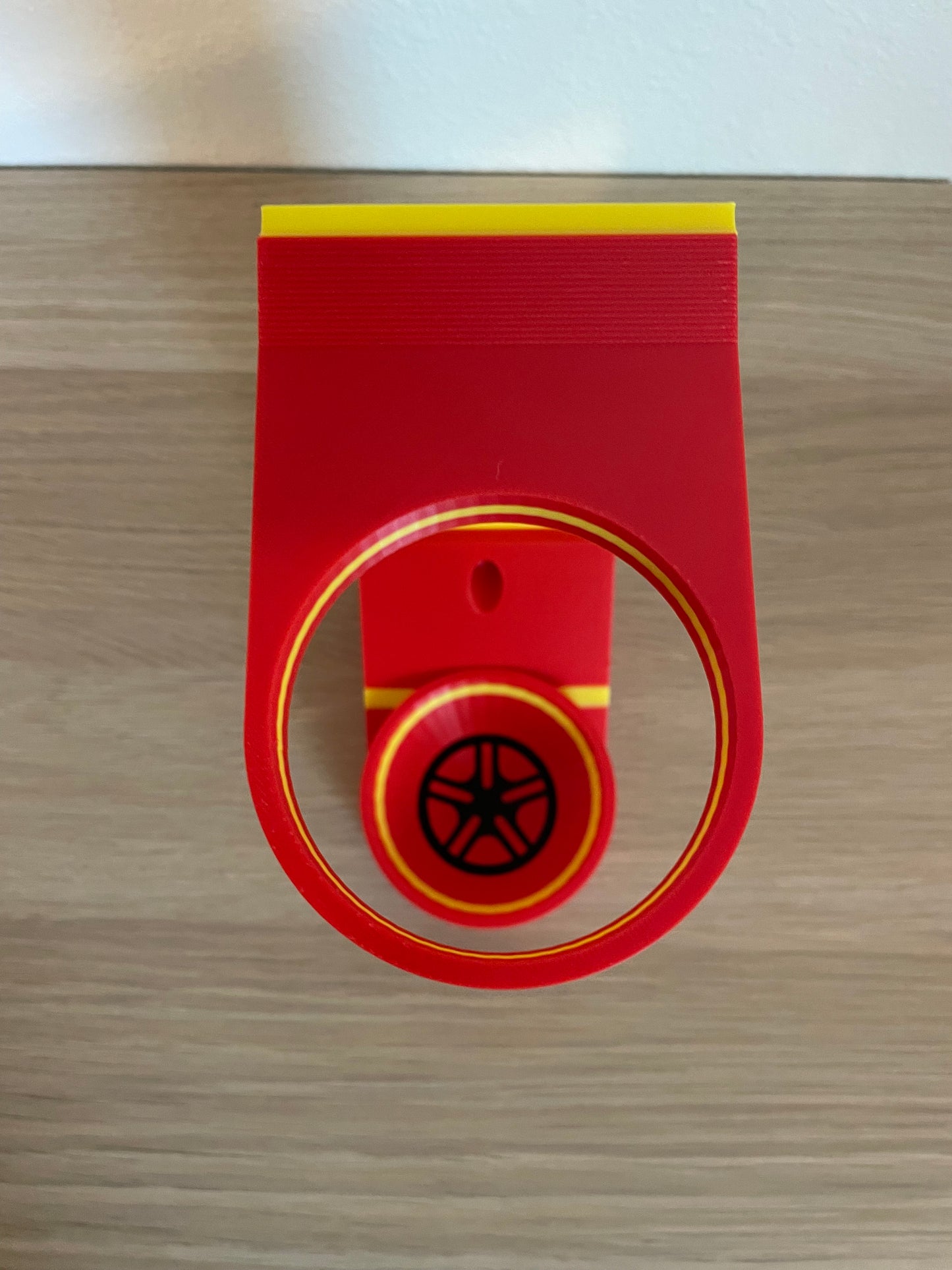 Lightning Bolt Vertical Wall Mount Display for Theme Park Bubble Wands | 3D Printed Multi-Color Holders + Hardware Included